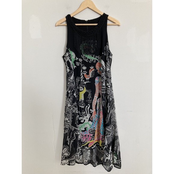 Desigual Multicolor Graphic Dress - Picture 1 of 12